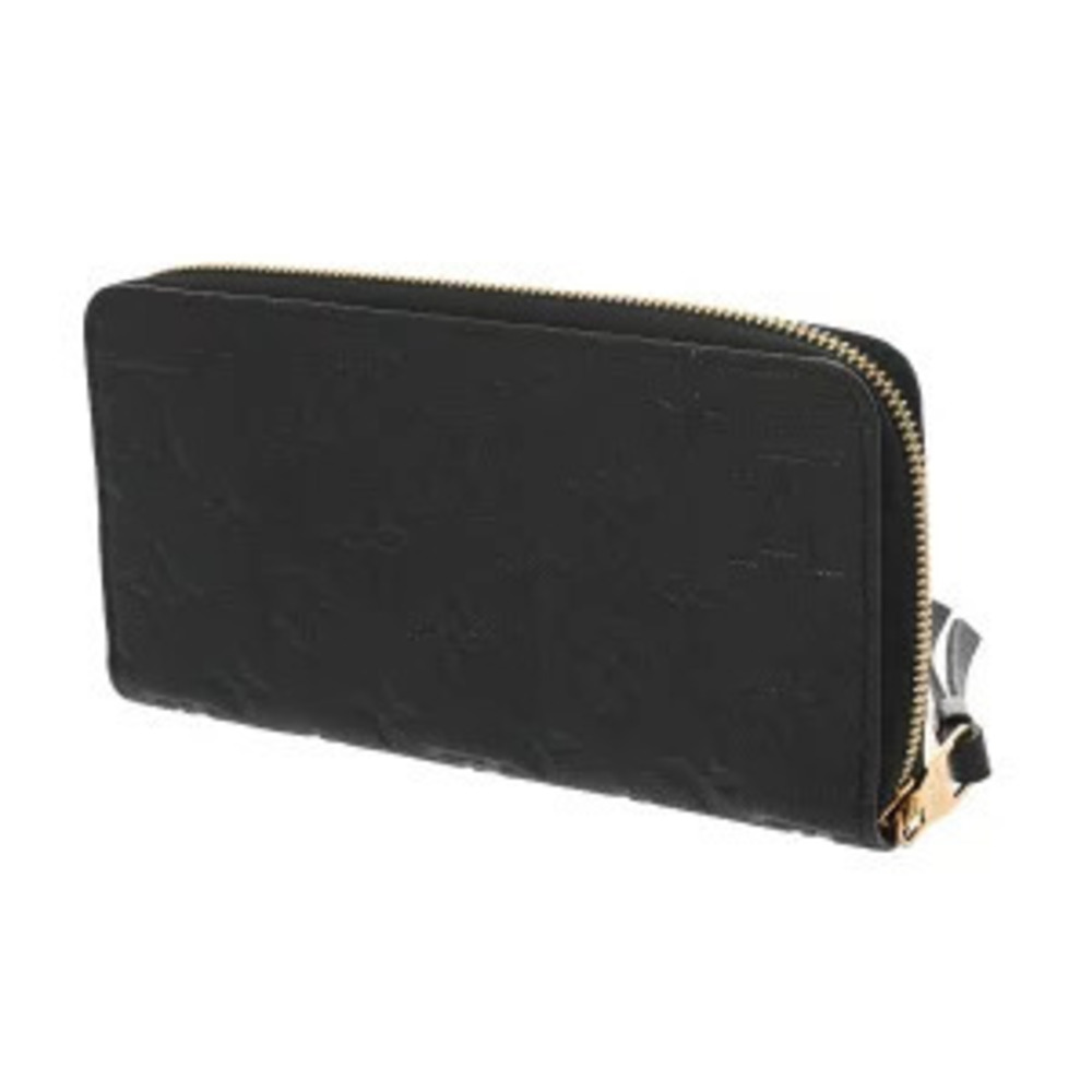 Louis Vuitton Empreinte Noir Monogram Wallet Black Leather Long Zippy Black